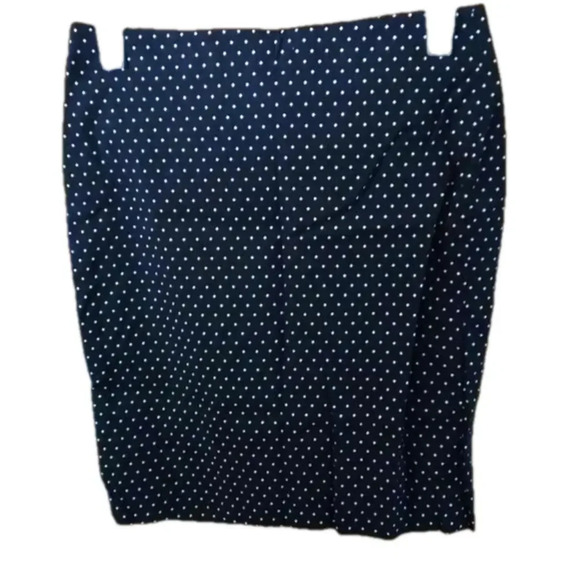 Rafaella Women size 8 Black & White Polka Dot Pencil Skirt - Picture 1 of 9
